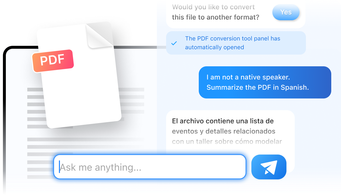 Intelligent assistant conversational workspace